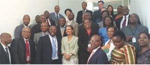 African Development Bank’s Special Envoy on Gender, Geraldine Fraser-Moleketi with participants after a Consultative Workshop organised by the Bank’s Agriculture and Agro-Industry Department in collaboration with the Office of the Special Envoy on Gender and the Human Development Department