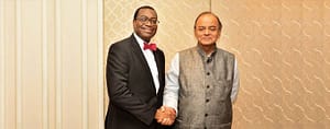 President Adesina with Finance Minister Arun Jaitley